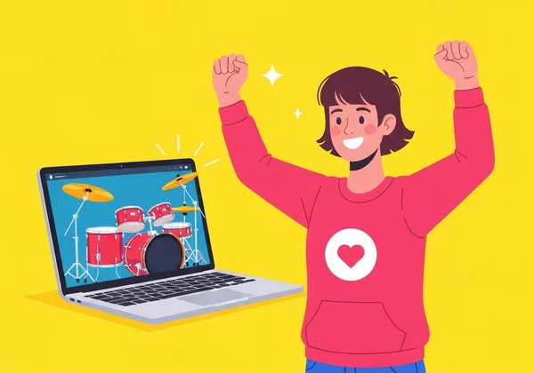 自信鼓手達成練習目標