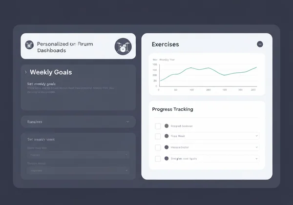 個人化虛擬鼓練習計劃儀表板